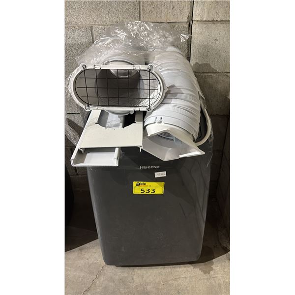 HISENSE PORTABLE AIR CONDITIONER WITH HOSE & WINDOW ATTACHMENT *NO REMOTE*
