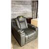 Image 1 : GREY RECLINER *NO POWER CORD/WORKING CONDITION UNKNOWN*