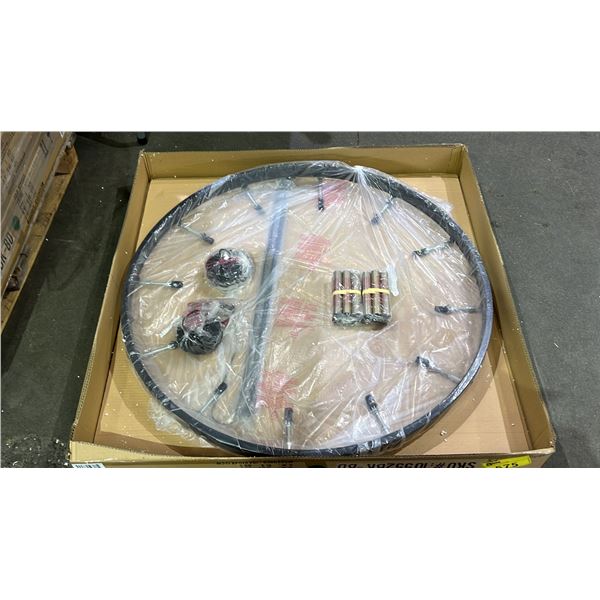 CLASSIC BRASS & BRASS DUST 12 LIGHT CHANDELIER 10552BK-BD *IN BOX*