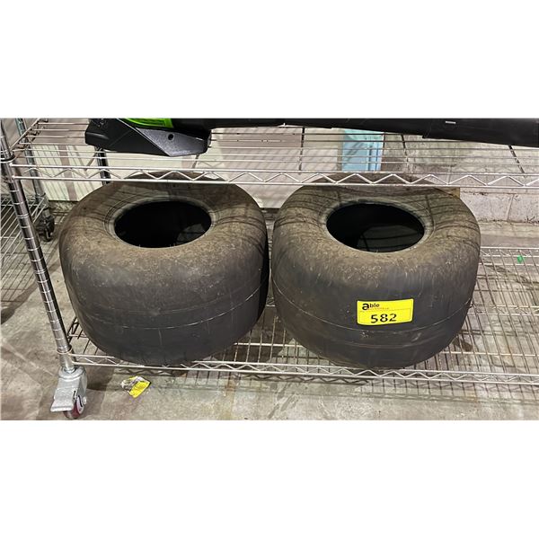 TWO RACING TIRES