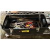Image 2 : PLASTIC TOOL BOX & MILK CRATE FILLED WITH SMALL HAND TOOLS