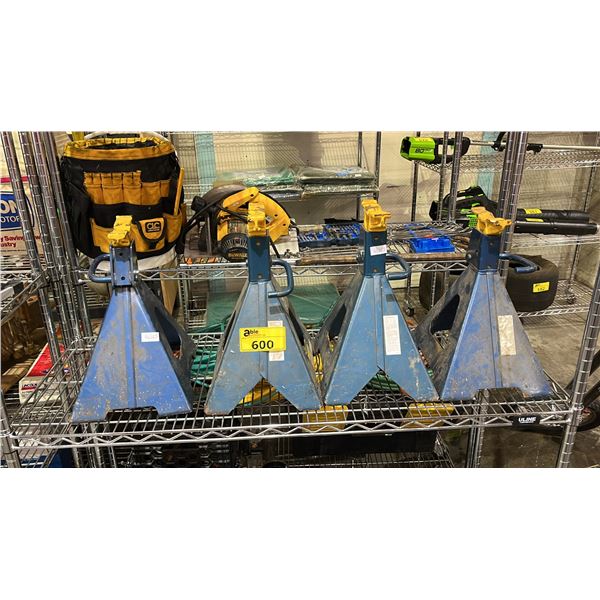 FOUR HEAVY DUTY JACK STANDS