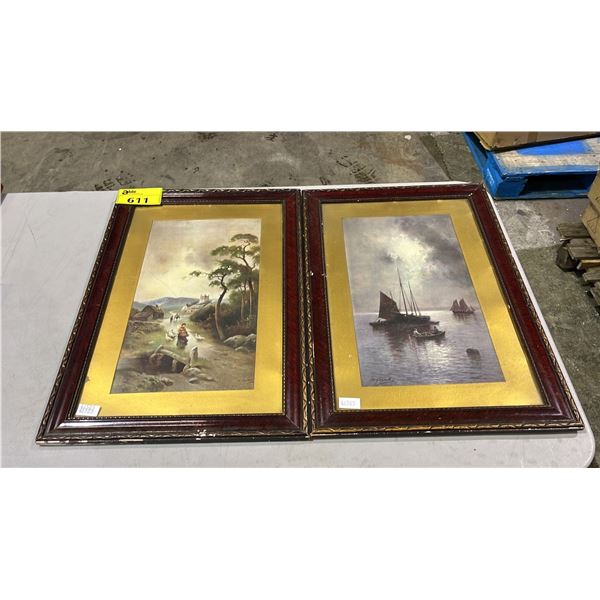 TWO FRAMED PRINTS