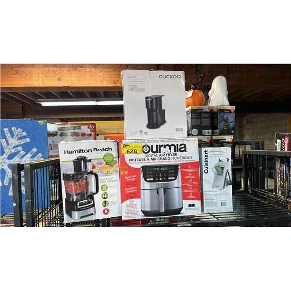DIGITAL AIR FRYER, UPRIGHT MANDOLINE, K-CUP COFFEE MAKER & FOOD PROCESSOR