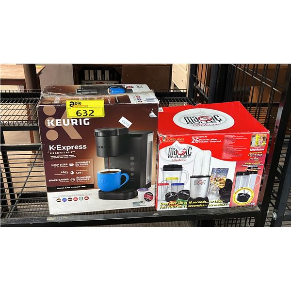KEURIG COFFEE MAKER, MAGIC BULLET & CAT POWER STATION *WORKING CONDITION UNKNOWN*