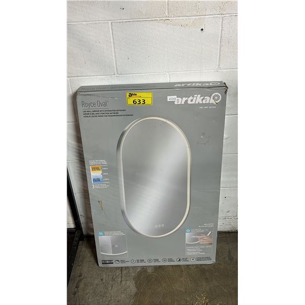 ARTIKA ROYCE OVAL LED WALL MIRROR *WORKING CONDITION UNKNOWN*
