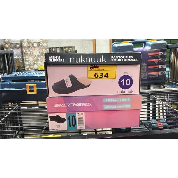 NUKNUUK SIZE 10 & SKETCHERS SIZE 10