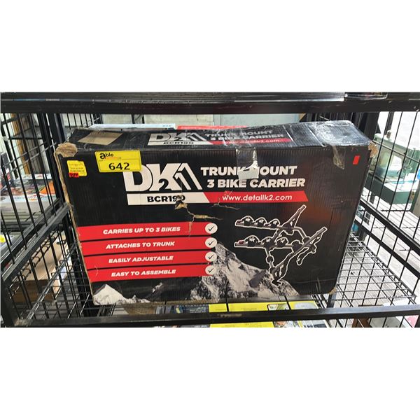 TRUNK 3 BIKE CAR CARRIER *WORKING CONDITION UNKNOWN/ MAY BE MISSING PARTS & OR PIECES*