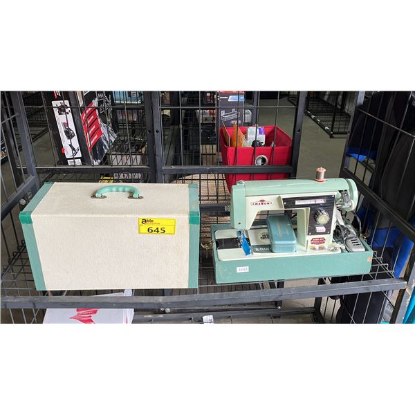 MASON SEWING MACHINE WITH PEDAL & CASE