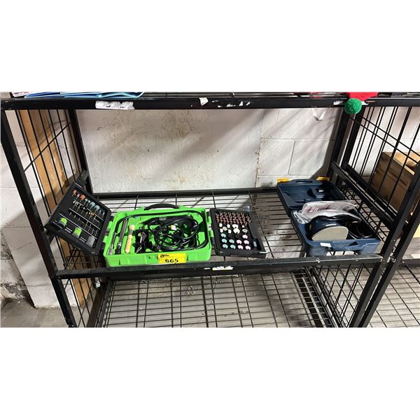 DREMEL KIT IN A HARD TRANSPORT CASE & A MASTERCRAFT ELECTRIC SANDER