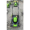 Image 1 : GREENWORKS PRO 21" ELECTRIC LAWNMOWER *NO BATTERY/NO CHARGER/NO BAG/WORKING CONDITION UNKNOWN*