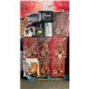 Image 1 : PALLET OF 18.9" BEAR WITH LANTERN & MONEY BAG & SMALL APPLIANCES *MUST TAKE ALL ON PALLET*