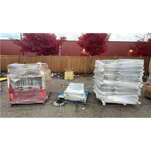 THREE PALLETS OF HEAVY DUTY SHELVING
