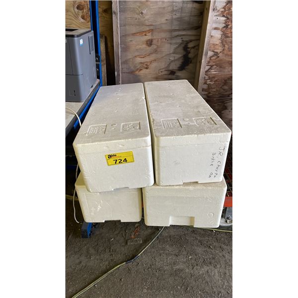 FOUR FOAM COOLERS