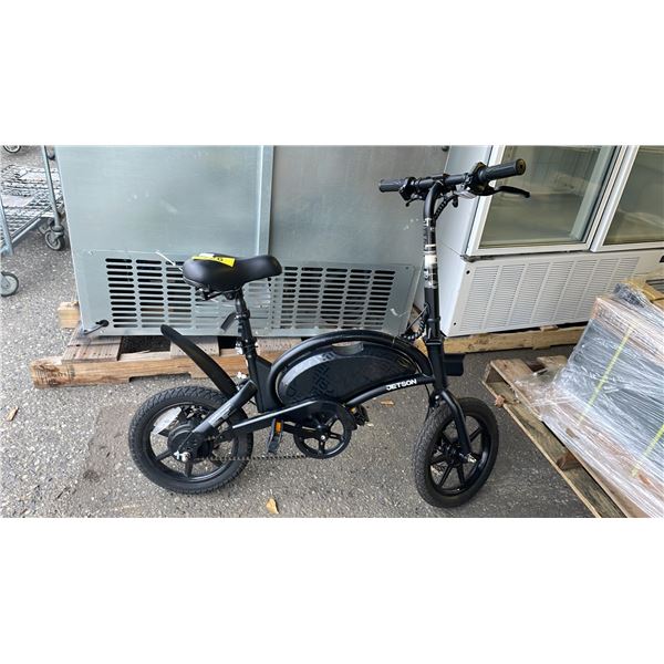 JETSON BLACK ELECTRIC BIKE *WORKING CONDITION UNKNOWN/NO CHARGER*