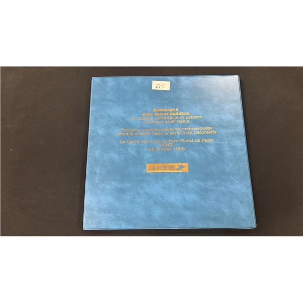 LA POSTE 1995 PARC FLORAL DE PARIS TRIBUTE TO JOHN JAMES AUDUBON STAMP COLLECTION