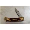 Image 2 : VINTAGE SCHRADE OLD TIMER HIP KNIFE WITH BELT SHEATH. 3 1/2 INCH BLADE
