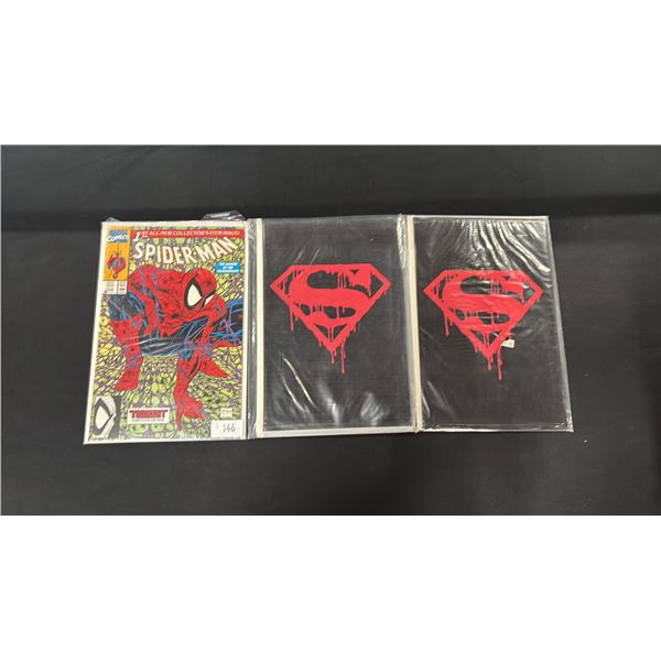 (4) ASSORTED SUPERMAN & SPIDER-MAN COMIC BOOKS