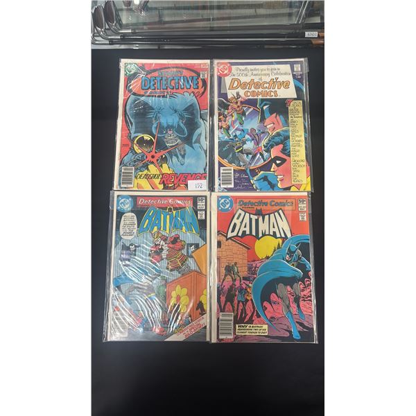 (8) ASSORTED DC DETECTIVE COMICS BATMAN COMIC BOOKS #474, 475, 500-505