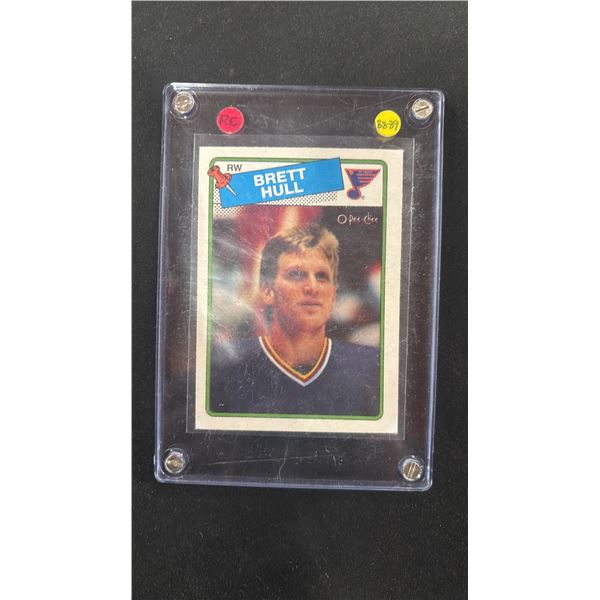 1988 O-PEE-CHEE #66 BRETT HULL ROOKIE HOCKEY CARD