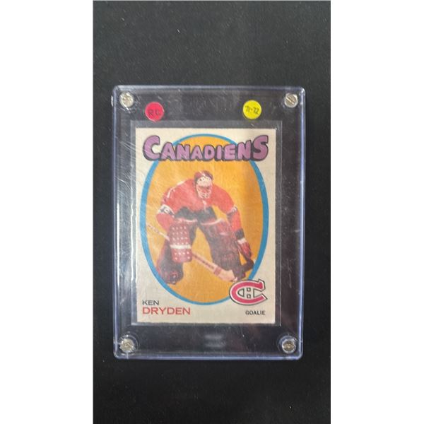 1971-72 O-PEE-CHEE #45 KEN DRYDEN HOCKEY CARD