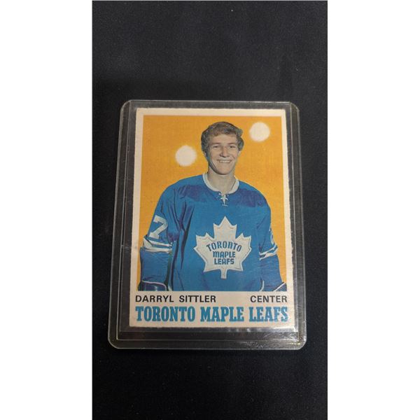 1970-71 O-PEE-CHEE #218 DARRYL SITTLER ROOKIE HOCKEY CARD
