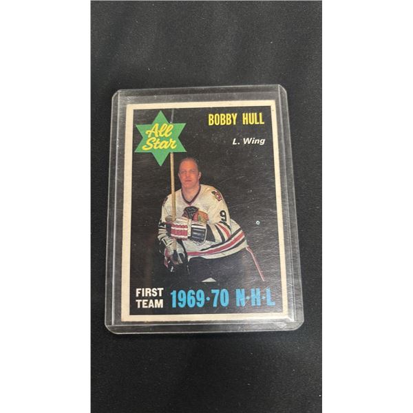 1969-70 O-PEE-CHEE #235 BOBBY HULL FIRST TEAM ALL-STAR HOCKEY CARD
