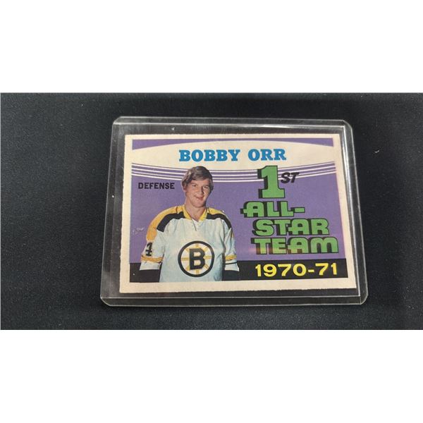 1971-72 O-PEE-CHEE #251 BOBBY ORR 1ST ALL-STAR TEAM HOCKEY CARD