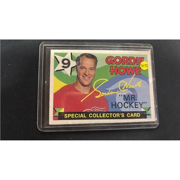 1971-70 O-PEE-CHEE #262 GORDIE HOWE SPECIAL COLLECTOR'S HOCKEY CARD