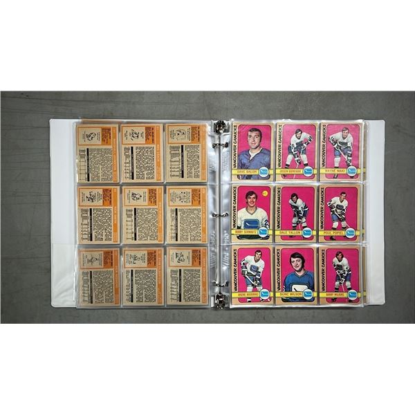 BINDER OF ASSORTED 1972-73 O-PEE-CHEE HOCKEY CARDS