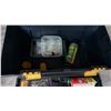 Image 3 : TOOLBOX WITH ASSORTED GUN CLEANING SUPPLY CONTENTS
