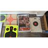 Image 3 : BOX OF ASSORTED TARGET PRACTICE SHOOTING SUPPLIES INCLUDING; EAR PROTECTION, EYE PROTECTION,