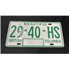 Image 5 : 4 SETS OF VINTAGE BRITISH COLUMBIA LICENSE PLATES
