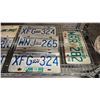 Image 2 : SHELF OF ASSORTED BRITISH COLUMBIA & SASKATCHEWAN LICENSE PLATES