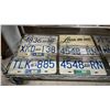 Image 3 : SHELF OF ASSORTED BRITISH COLUMBIA & SASKATCHEWAN LICENSE PLATES