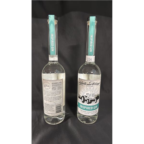 2 - 750ML BOTTLES OF ROOTS AND WINGS DISTILLERY INSPIRED GIN