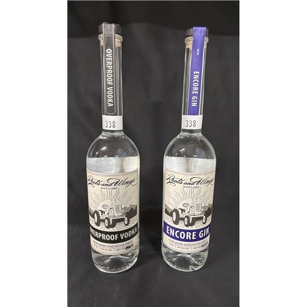 1 - 750ML BOTTLE OF ROOTS AND WINGS DISTILLERY ENCORE GIN & 1 - 750ML BOTTLE OF ROOTS AND WINGS