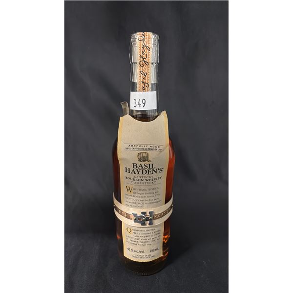 1 - 750ML BOTTLE OF BASIL HAYDEN'S BOURBON WHISKEY