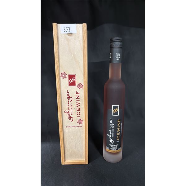 1 - 375ML BOTTLE OF GEHRINGER BROTHERS ICEWINE RED WINE