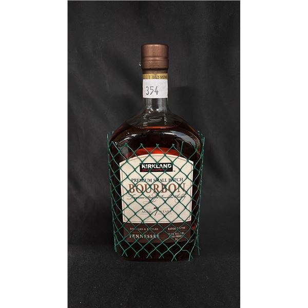 1 - 1 LITRE BOTTLE OF KIRKLAND BOURBON
