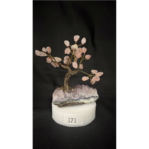 6" X 5" ROSE QUARTZ TREE