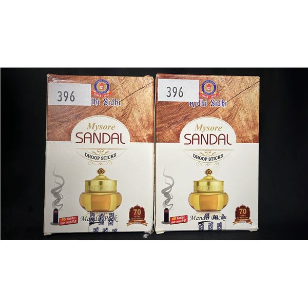 2 BOXES OF MYSORE SANDAL DHOOP STICKS