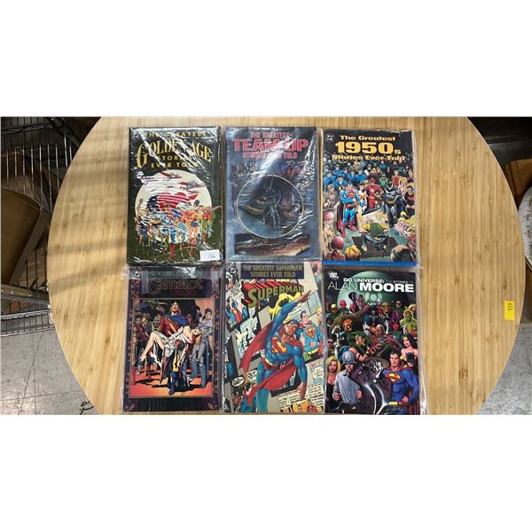 ASSORTED DC COMIC BOOKS INCLUDING; GREATEST STORIES EVER TOLD, CAMELOT 3000 THE STORIES OF ALAN