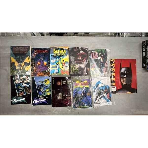 ASSORTED DC BATMAN COMIC BOOKS INCLUDING; THE GREATEST STORIES EVER TOLD, IN THE SIXTIES, CATWOMAN,