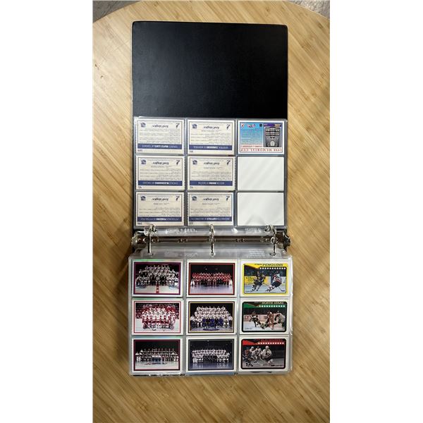 BINDER OF ASSORTED HOCKEY CARDS INCLUDING; 1977 O-PEE-CHEE, 1989 O-PEE-CHEE, 1978 O-PEE-CHEE & MORE