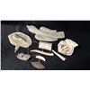 Image 1 : HAND CARVED INUIT BONE SCULPTURES & SOAPSTONE CARVINGS