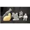 Image 1 : (6) INUIT SOAPSTONE CARVINGS