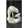 Image 2 : 'TWO WHALES' INUIT SOAPSTONE CARVING