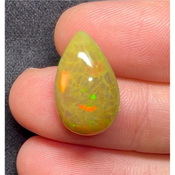 9.4 CT CERTIFIED HONEY COMB OPAL GEMSTONE ($44,650 APPRAISAL, APPRAISAL NOT GUARANTEED)