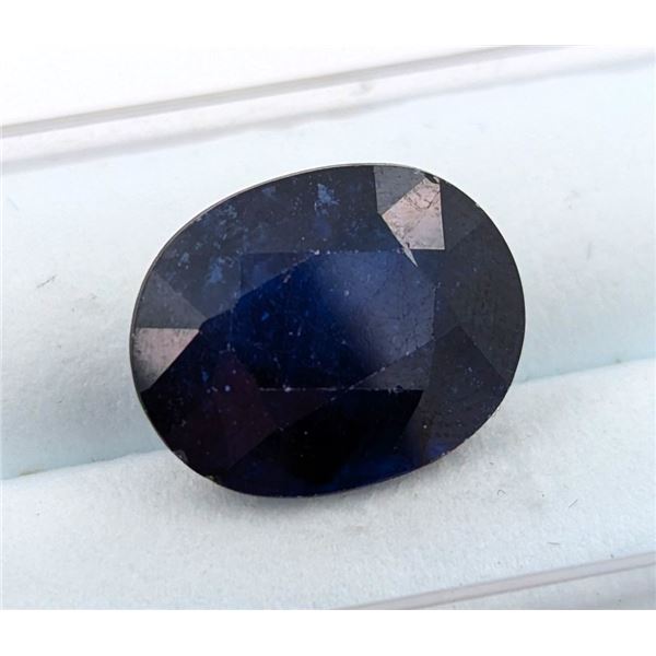 7.89 CT CERTIFIED MIDNIGHT SAPPHIRE GEMSTONE ($11,835 APPRAISAL, APPRAISAL NOT GUARANTEED)